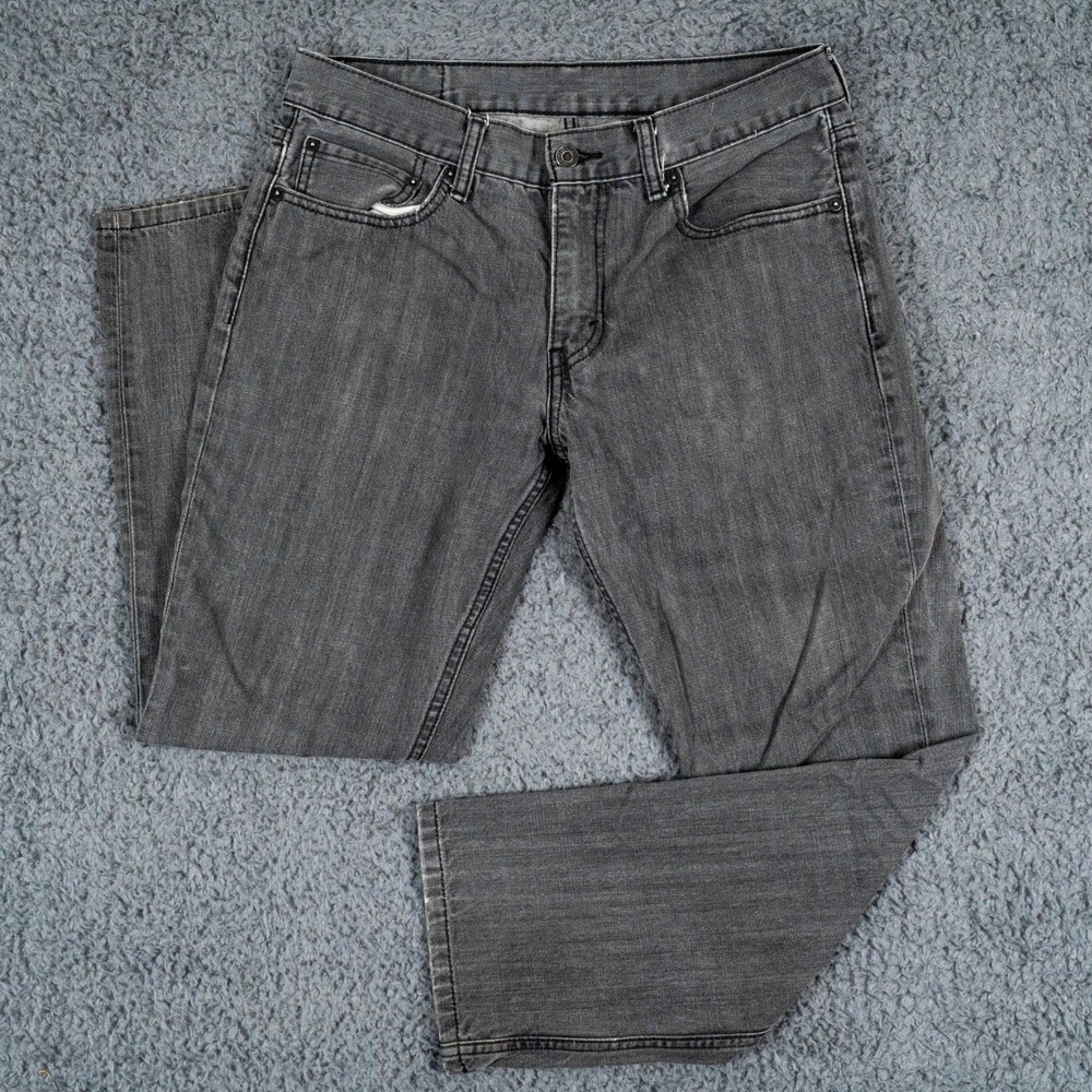 Levis Jeans Mens 33x30 Black 511 Slim Fit Mid Rise Black Tab‎